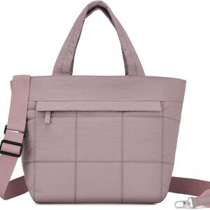 Chic Water-Resistant Puffer Tote for Women - Perfect Gym and Daily Use Bag